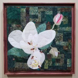 Bees on Magnolia - 20" x 20" framed - $500