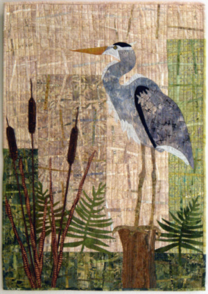 Heron on a Stump - 22" x 31" - $500