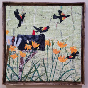 Mail-Call - 21" x 21" framed - $500