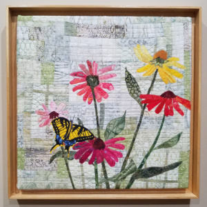 Swallowtail with Coneflowers - SOLD